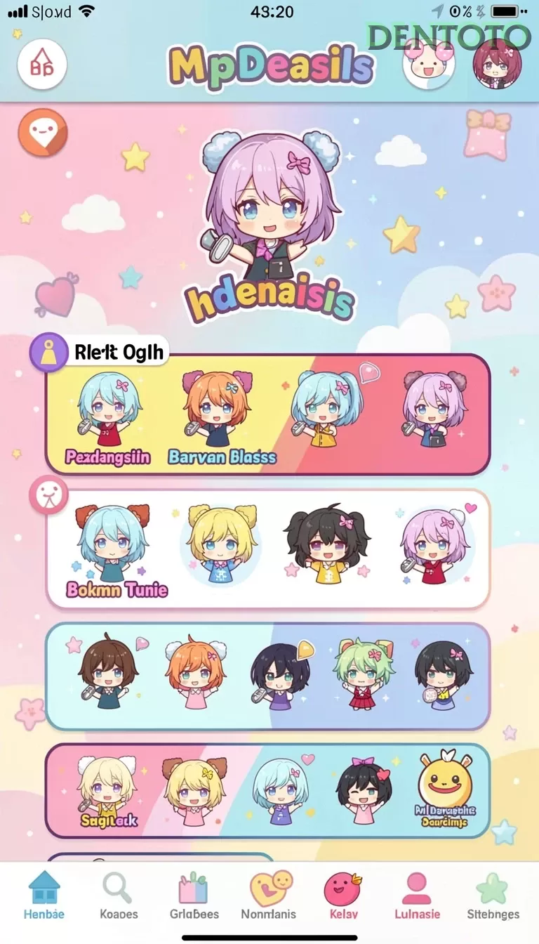 Cuplikan layar 666FF — menu navigasi