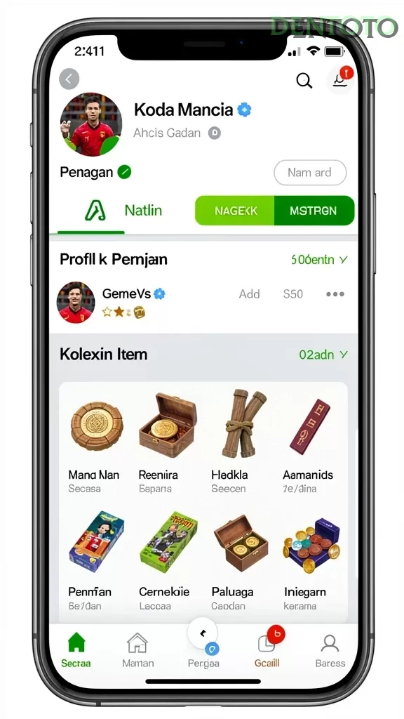 Cuplikan layar 666FF — halaman utama